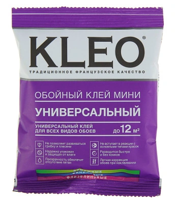 Клей обойный KLEO мини оптима универсальный (12 м2/60 гр.) купить в отделе магазина Экономстрой