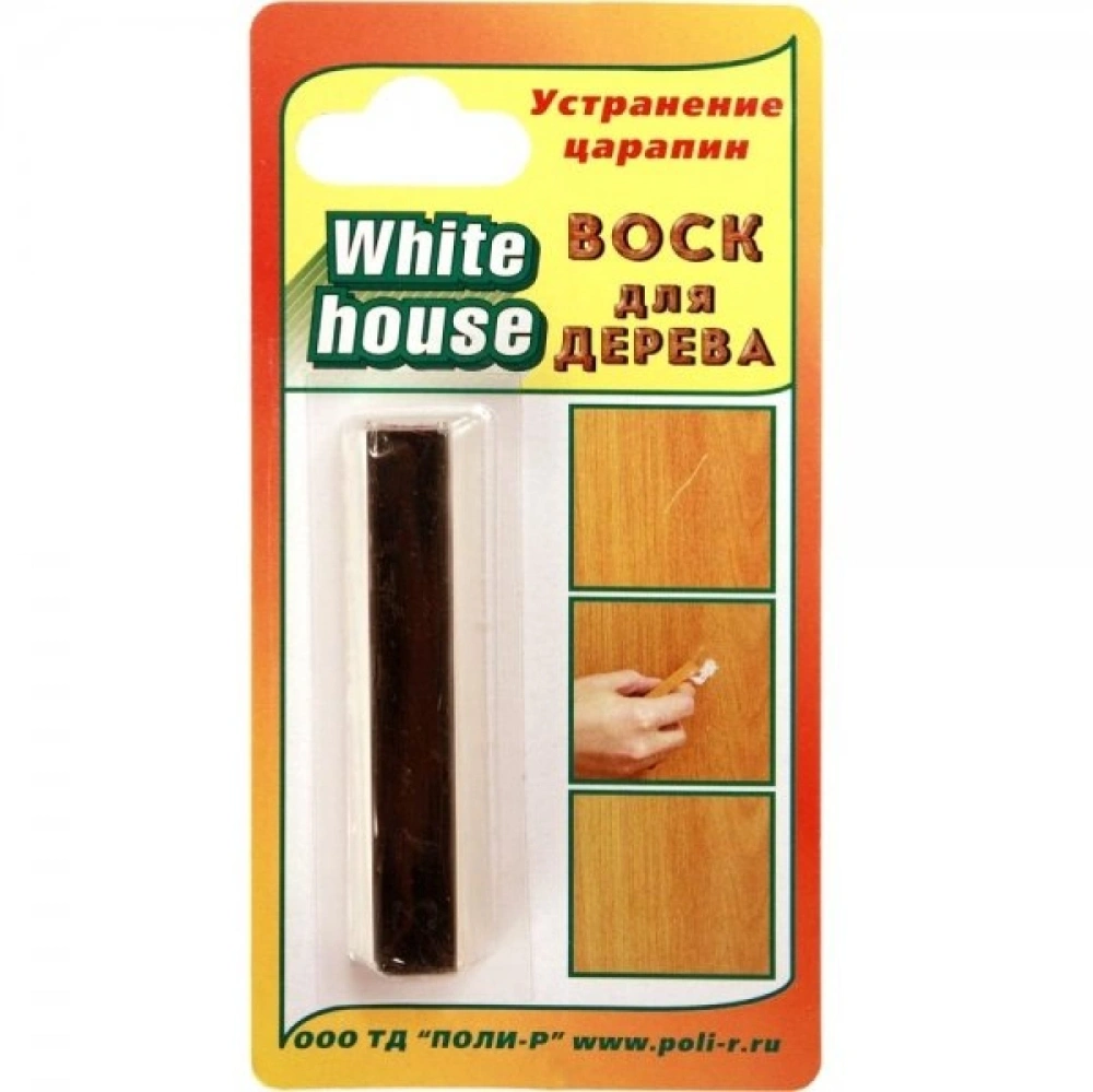 Воск для дерева White house, черный, №37, 15 г купить в отделе Замазки магазина Экономстрой