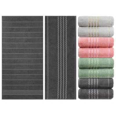 Полотенце махровое гладкокрашеное жаккардовое, 100% хлопок, рисунок Зигзаг, плотность 360 гр/м2, 70х140 см купить в отделе магазина Экономстрой