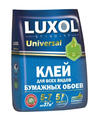 Клей обойный Luxol Standart универсальный 5-7 рулонов 180 г купить в отделе магазина Экономстрой