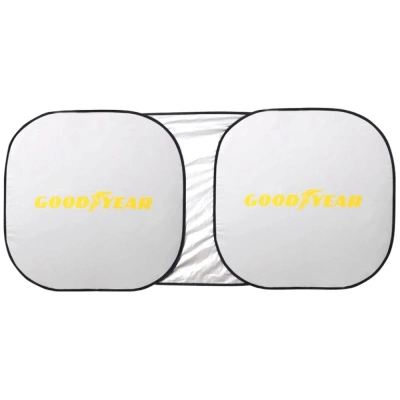 Шторка на лобовое стекло Goodyear, солнцезащитная, универсальный, складывающаяся, 153х75 см