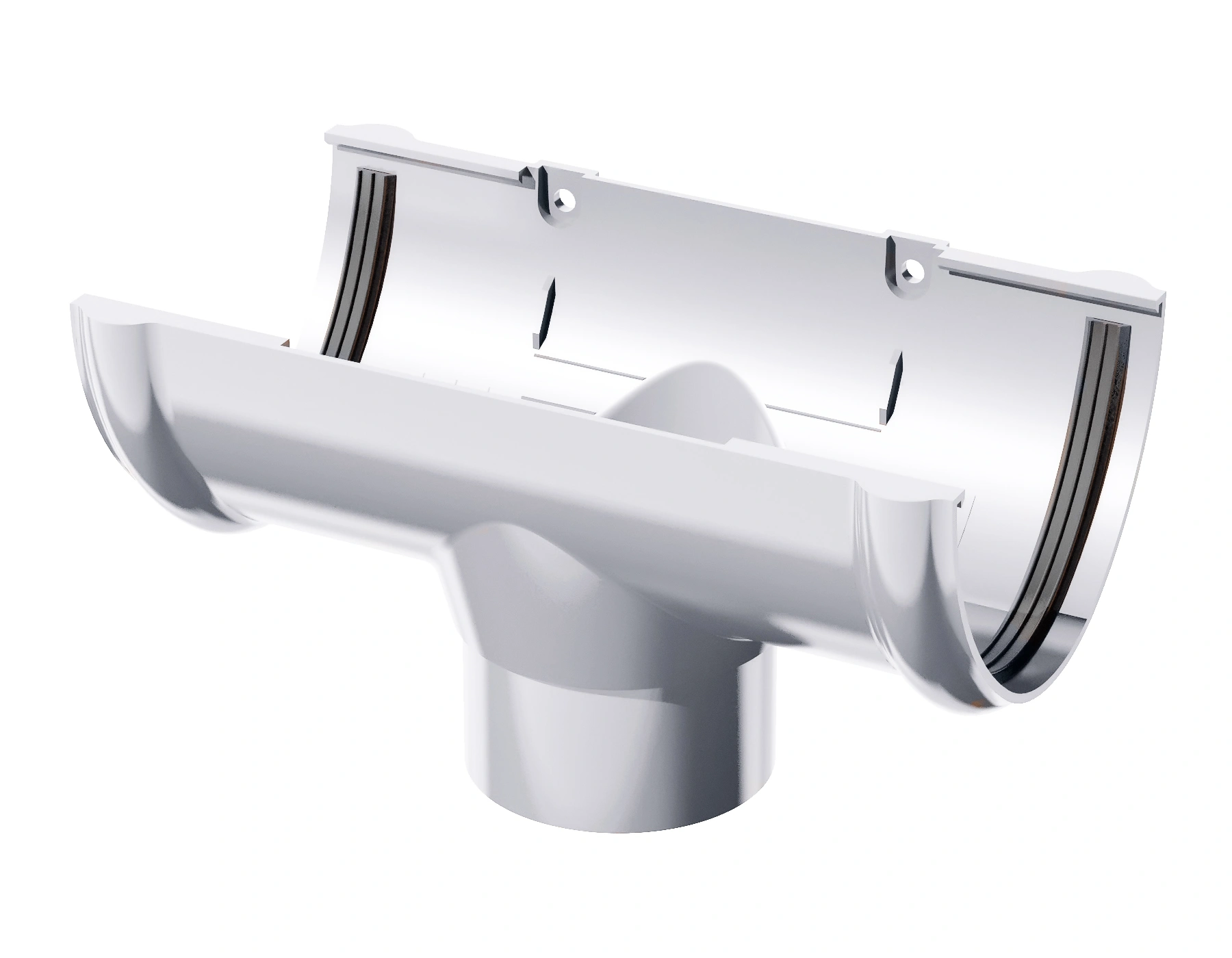 Воронка желоба ТЕХНОНИКОЛЬ ПВХ 125/80 мм, белая купить в отделе Водосточные системы магазина Экономстрой