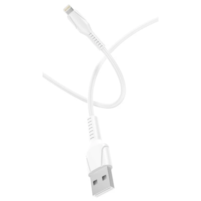 Кабель GoPower, белый, USB-Lightning, 2.4A, 2 м