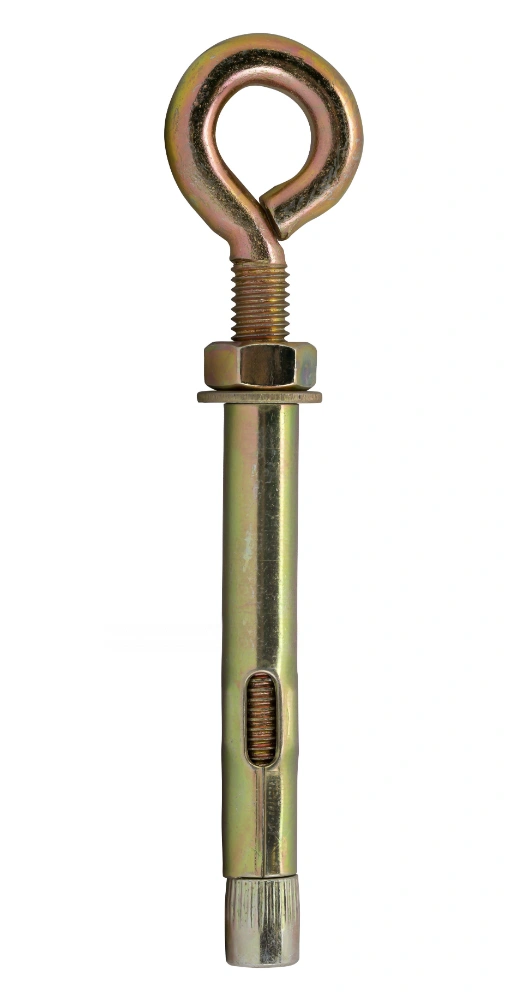Анкерный болт с кольцом, М6, желтый цинк, 8x45 мм купить в отделе Анкера и болты анкерные магазина Экономстрой
