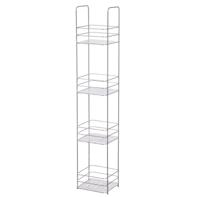 Стеллаж для ванной комнаты Vanstore, Practic, 4 яруса, 17х16х87 см