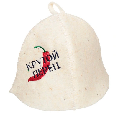 Шапка для бани Крутой перец, TM &quot;Бацькина баня&quot;