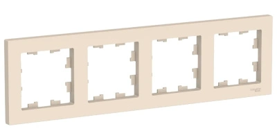 Рамка 4 поста бежевый Atlas ATN000204 купить в отделе магазина Экономстрой
