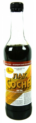 Лак ХВ-784 НОВБЫТХИМ по дереву сосна 0,5л