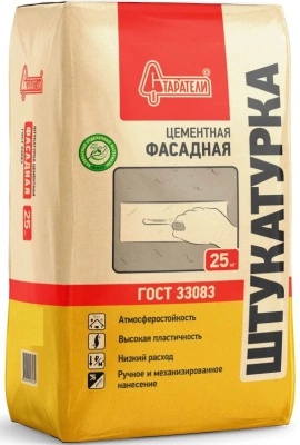 Штукатурка цементная фасадная Старатели, 25 кг