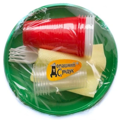 Набор для пикника Домашний Сундук, №2, со стопками, на 6 персон купить в отделе магазина Экономстрой