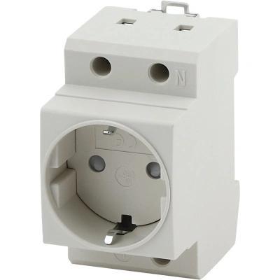 Розетка на DIN-рейку Эра Pro, с заземлением, MRD1016E, 16А купить в отделе магазина Экономстрой