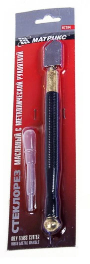 Стеклорез маслянный, метал. ручка, MATRIX