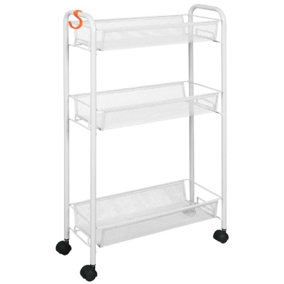 Этажерка ЗМИ Ладья 1 К на колесиках, белая (арт. Э 321) купить в отделе магазина Экономстрой