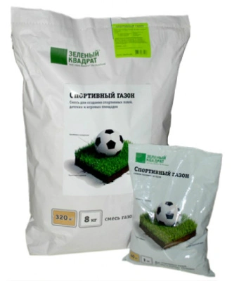 Семена газона Зеленый квадрат СПОРТИВНЫЙ, 1 кг купить в отделе магазина Экономстрой