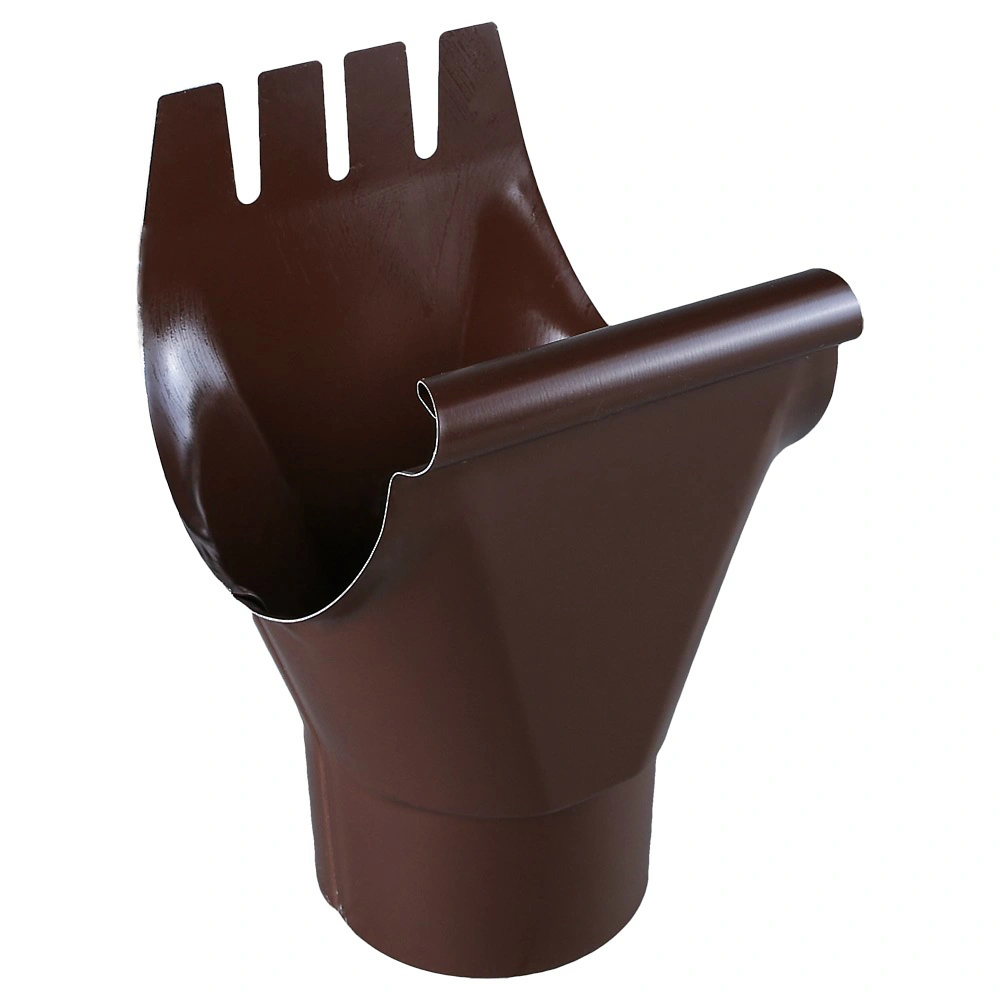 Воронка желоба металлическая 125/100 мм, шоколадно-коричневая RAL 8017 купить в отделе Водосточные системы магазина Экономстрой