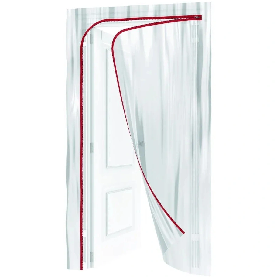 картинка Пленочная дверь на молнии, типа I, (малярная лента 2,5 см х 10 м), 220х120 см от магазина Экономстрой