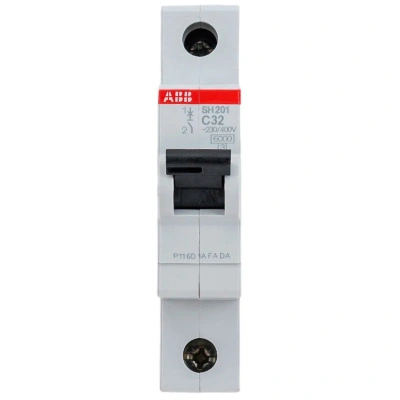 Автоматический выключатель ABB SH201 C32, 1P (32А; 6kA), 2CDS211001R0324