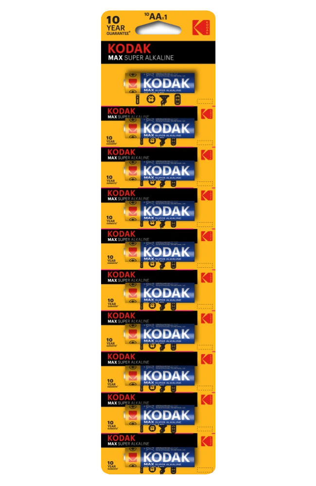 Батарейка щелочная Kodak Max LR6-10BL / АА, 1,5V (1 шт) купить в отделе Батарейки магазина Экономстрой