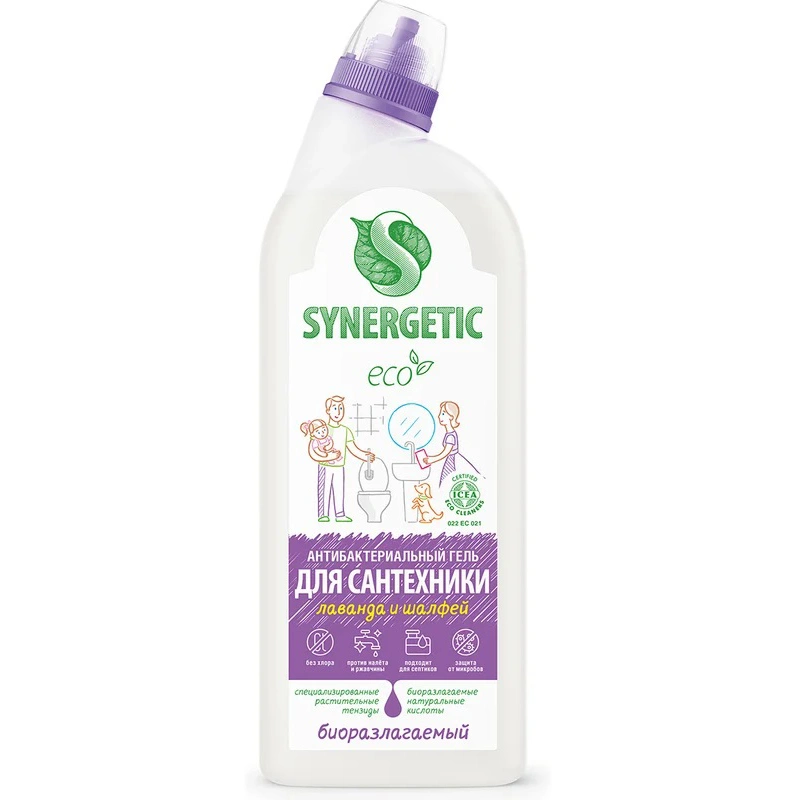 Средство для мытья сантехники Synergetic Лаванда и шалфей, 0,7 л купить в отделе Чистящие средства магазина Экономстрой