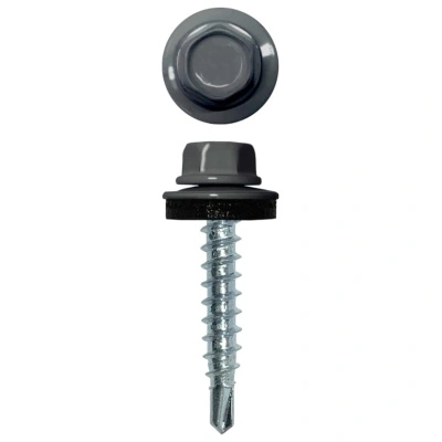 Саморез кровельный RAL 7024, серый графит, 4,8x35 мм (60 шт) купить в отделе магазина Экономстрой