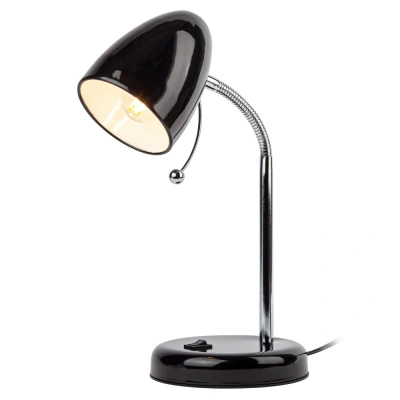 Светильник настольный, светодиодный Эра N-116-Е27-40W-BK черный, сгибающаяся стойка, 40Вт купить в отделе магазина Экономстрой