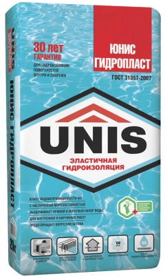 Гидроизоляция Unis Гидропласт, 20 кг купить в отделе магазина Экономстрой