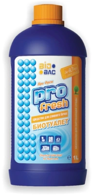 Средство для сливного бачка биотуалета ПРО ФРЕШ, 1л  BIOBAC