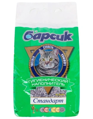 Впитывающий наполнитель Барсик Стандарт, 4,54 л 724257