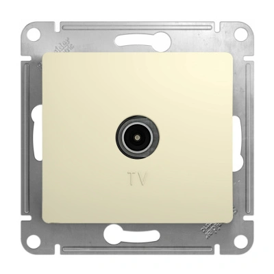 Розетка TV Schneider Electric, Glossa, коннектор, бежевая 