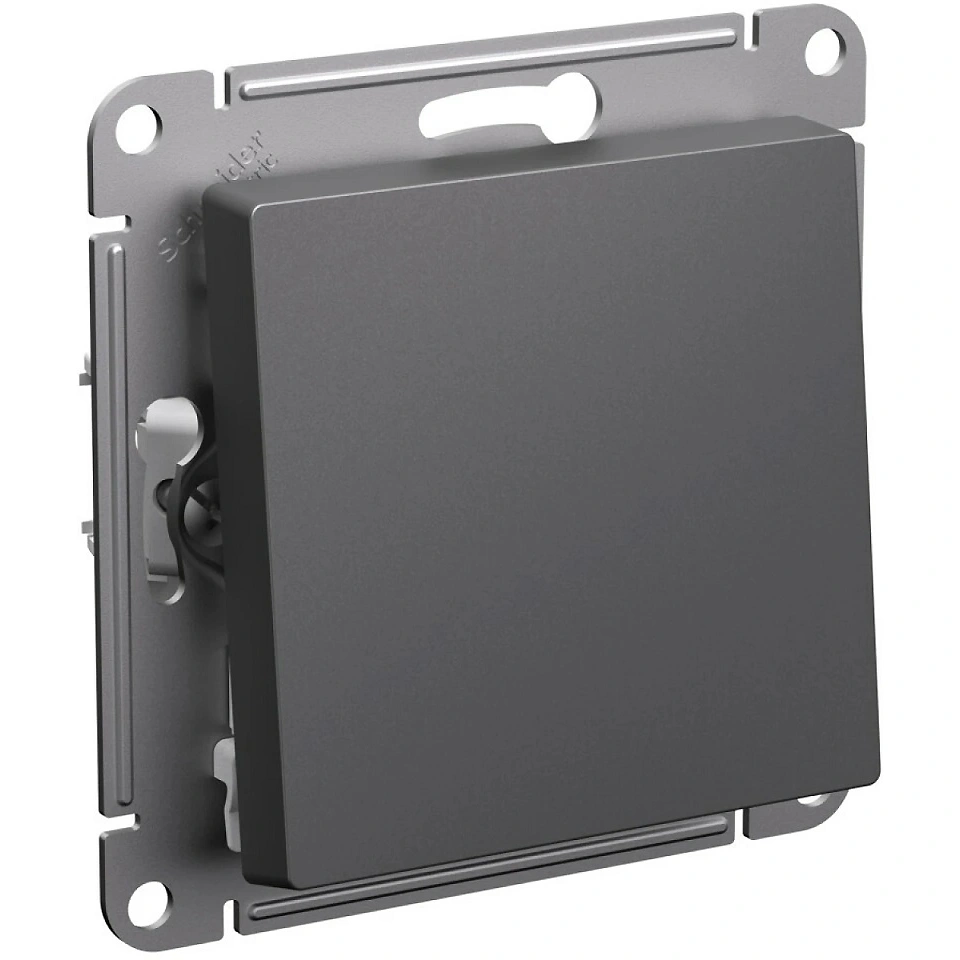 картинка Выключатель 1-клавишный Systeme Electric AtlasDesign, базальт (ATN001411) от магазина Экономстрой