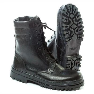 Ботинки хромовые "Омон" на подошве ТЭП, черный, р. 45 купить в отделе магазина Экономстрой