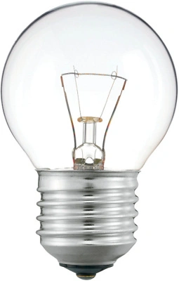Лампа накаливания Philips шар прозрачный Standard P45 CL 60W E27 640lm 3000К, 871150006702950