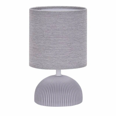 Светильник настольный с абажуром Leek LE TL JASMINE 02, 60 Вт, Е14, серый купить в отделе магазина Экономстрой