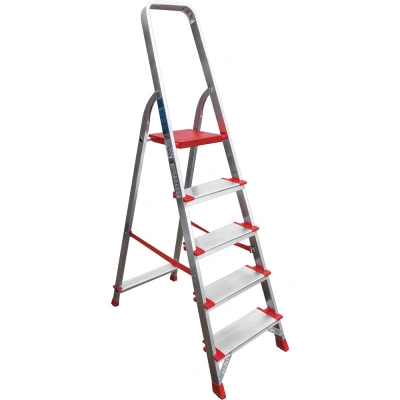 Профессиональная стремянка Новая Высота, алюминиевая, 1x5 ступеней, 130 мм купить в отделе магазина Экономстрой