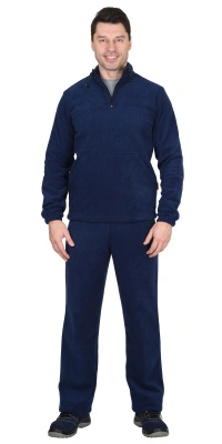 Костюм летний флисовый (куртка, брюки), темно-синий, р. 104-108/170-176 купить в отделе магазина Экономстрой