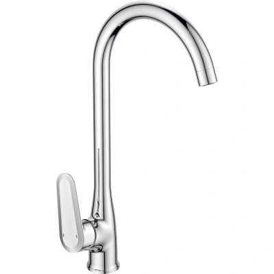 Смеситель для кухни Rush Devon одноручный высокий с поворотным изливом, хром (арт. DE7535-22) купить в отделе магазина Экономстрой