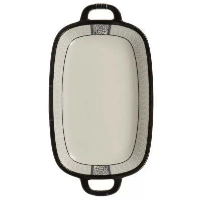 Блюдо керамика, прямоугольное, 18х33х4 см, с ручками, RasheL, R-33101 купить в отделе магазина Экономстрой
