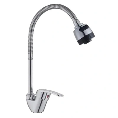 Смеситель для кухни Gota Rocio одноручный с гибким регулирующим изливом, без подводки, 2-х режимный (арт. 105042-GR) купить в отделе магазина Экономстрой