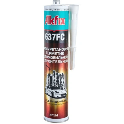 Герметик полиуретановый быстросохнущий Akfix 637FC AA372, белый, 310 мл купить в отделе магазина Экономстрой