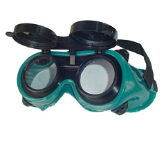 Очки защитные газосварщика с откидными стеклами А018-1