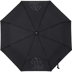 Зонт автоматический женский &quot;Шёпот&quot;, R = 47 см, чёрный