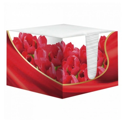 Салфетки Pero Tulip, в коробочке, 2 слоя, 24х24 см, 85 л
